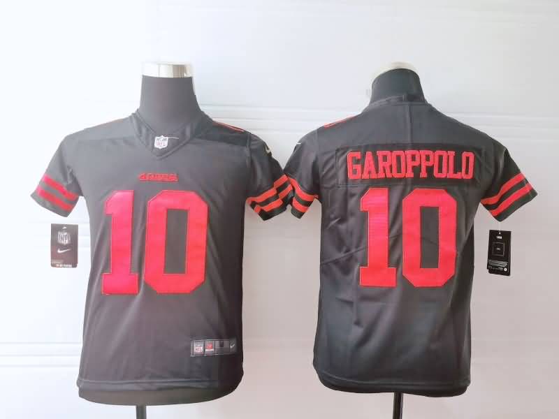 San Francisco 49ers Kids GAROPPOLO #10 Black NFL Jersey