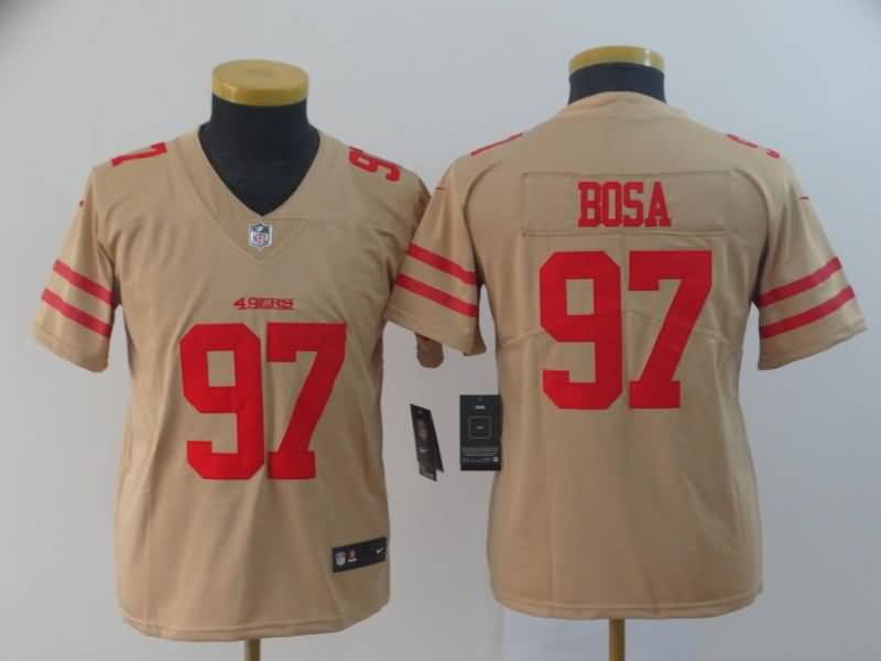 San Francisco 49ers Kids BOSA #97 Grey Inverted Legend NFL Jersey