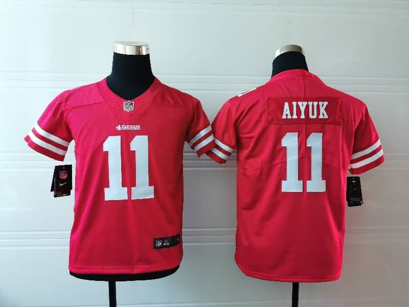 San Francisco 49ers Kids AIYUK #11 Red NFL Jersey