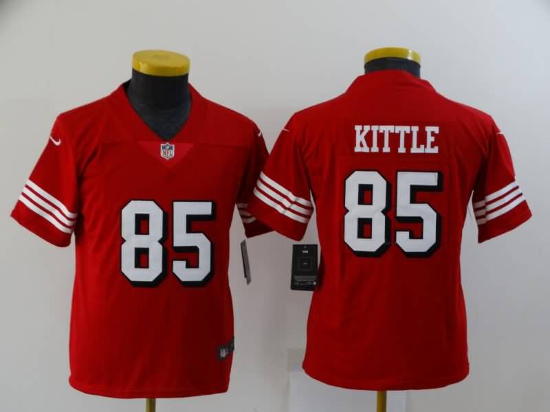 San Francisco 49ers Kids KITTLE #85 Red NFL Jersey 02