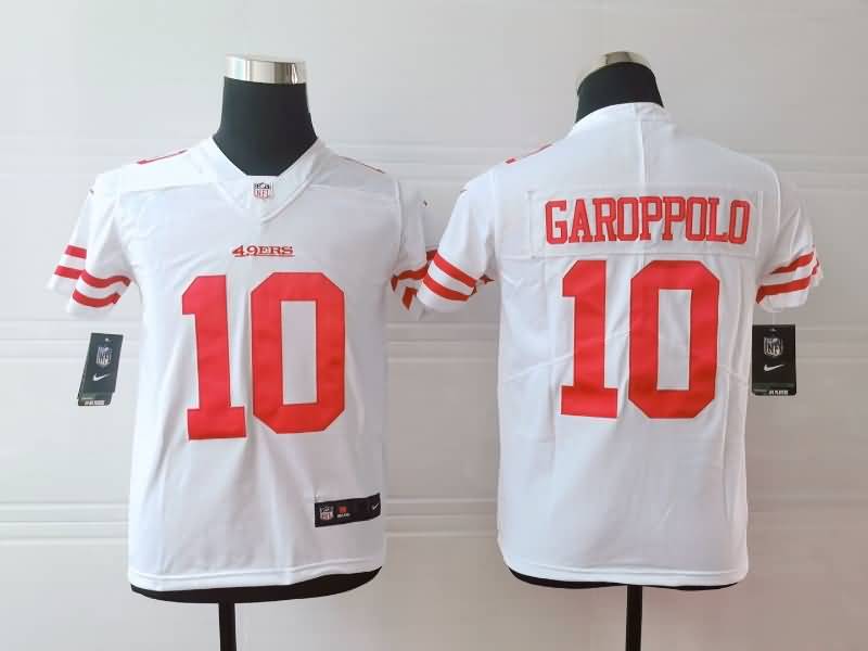 San Francisco 49ers Kids GAROPPOLO #10 White NFL Jersey