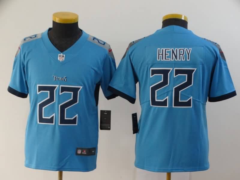 Tennessee Titans Kids HENRY #22 Blue NFL Jersey