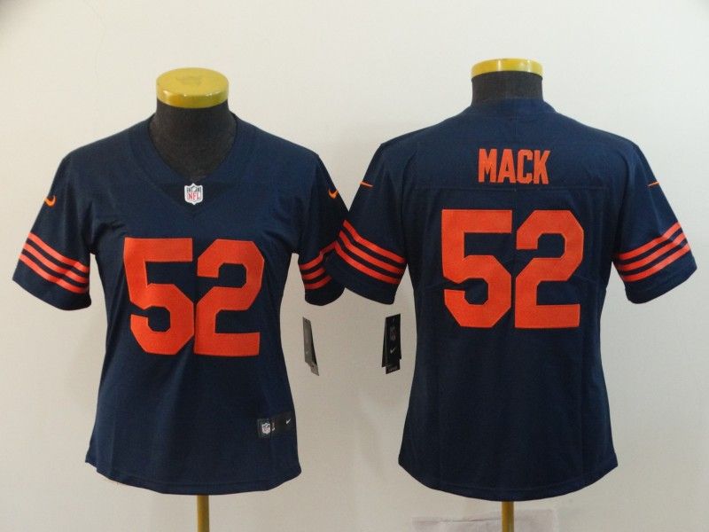 Chicago Bears MACK #52 Black Women NFL Jersey