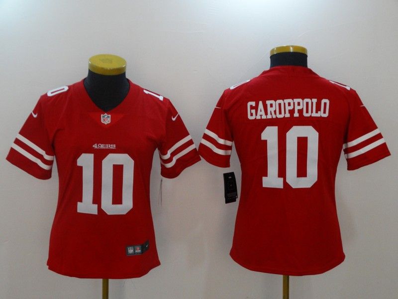 San Francisco 49ers GAROPPOLO #10 Red Women NFL Jersey