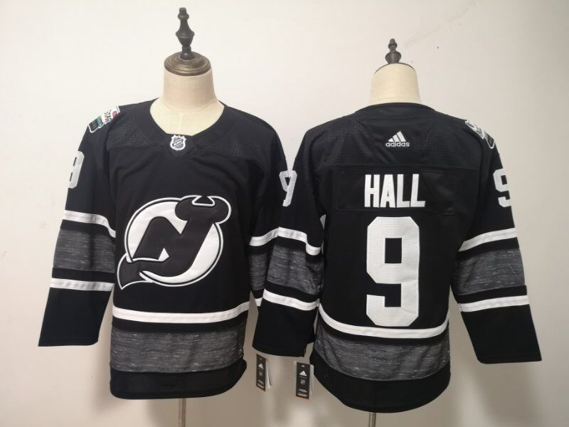 New Jersey Devils 2019 HALL #9 Black All Star NHL Jersey