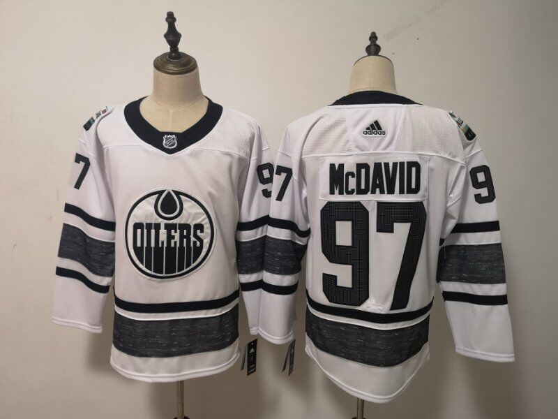 Edmonton Oilers 2019 MCDAVID #97 White All Star NHL Jersey