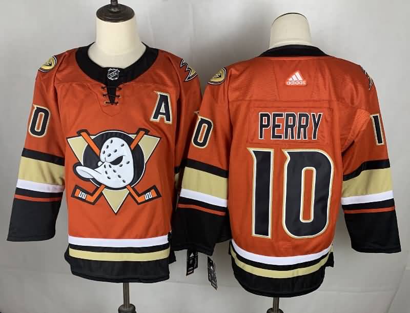 Anaheim Ducks PERRY #10 Orange NHL Jersey