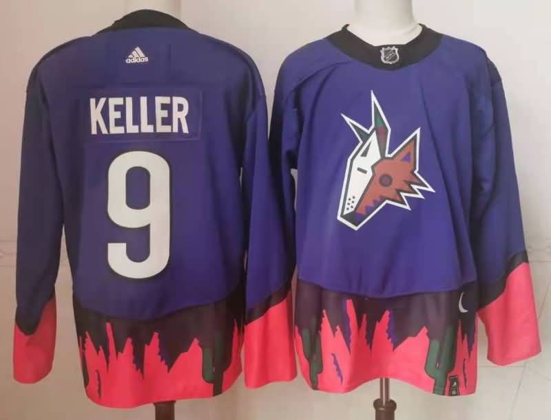 Arizona Coyotes KELLER #9 Purple NHL Jersey