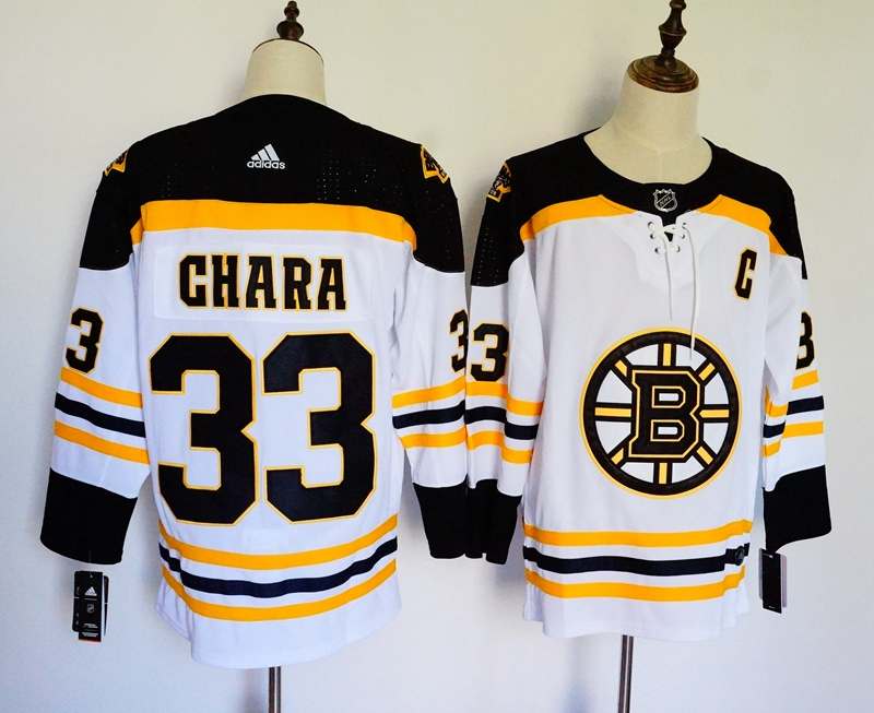 Boston Bruins GHARA #33 White NHL Jersey