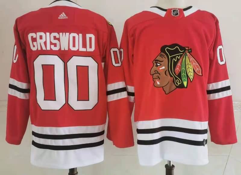 Chicago Blackhawks GRISWOLD #00 Red NHL Jersey
