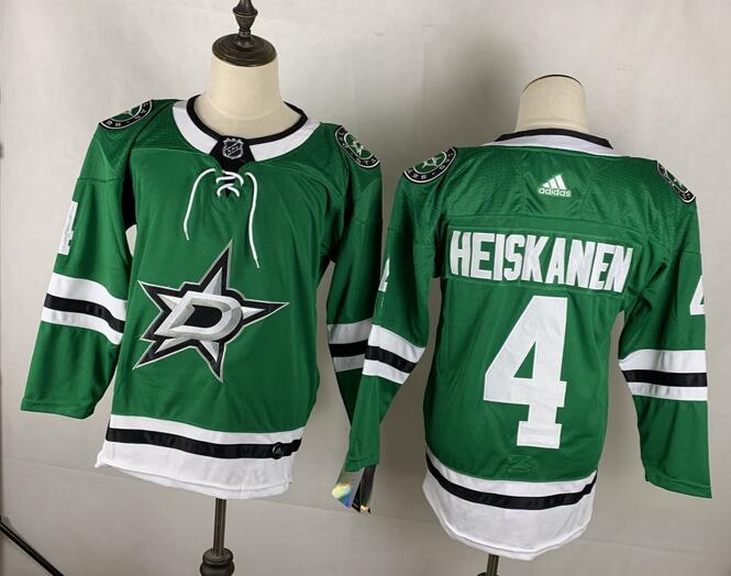 Dallas Stars HEISKANEN #4 Green NHL Jersey