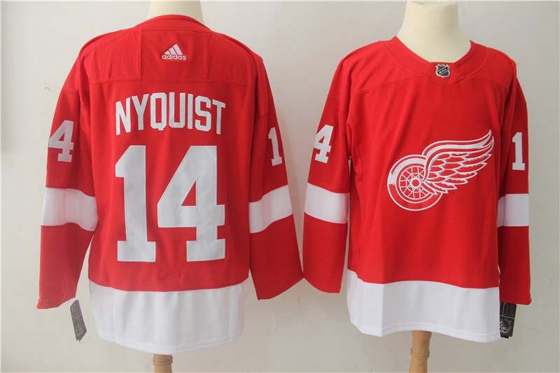 Detroit Red Wings NYQUIST #14 Red NHL Jersey