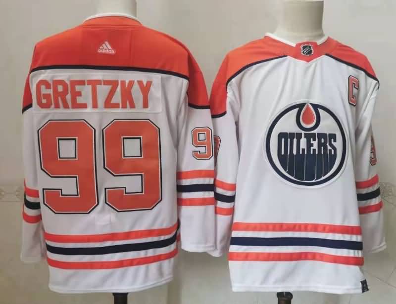 Edmonton Oilers GRETZKY #99 White NHL Jersey