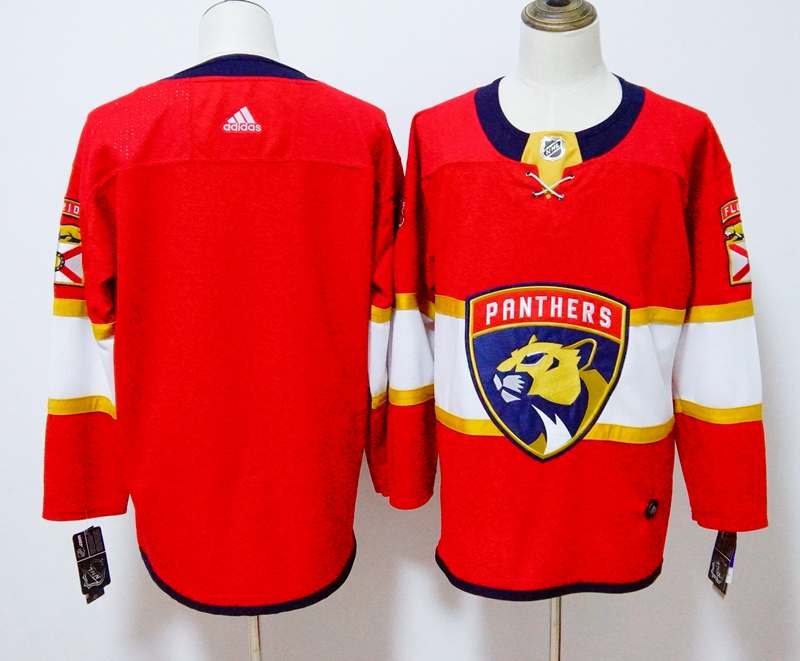 Florida Panthers Custom Red NHL Jersey