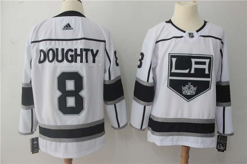 Los Angeles Kings DOUGHTY #8 White NHL Jersey