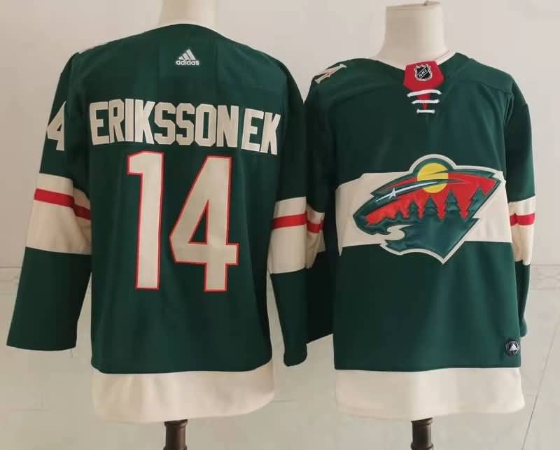 Minnesota Wild ERIKSSONEK #14 Green NHL Jersey