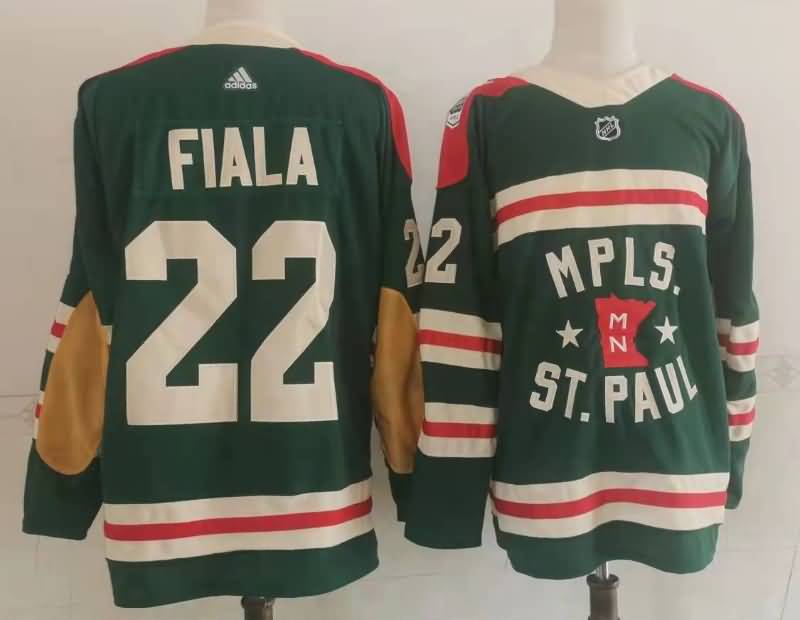 Minnesota Wild FIALA #22 Green NHL Jersey 02