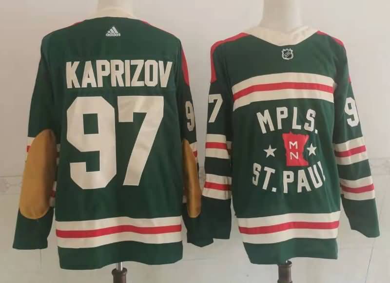 Minnesota Wild KAPRIZOV #97 Green NHL Jersey 02