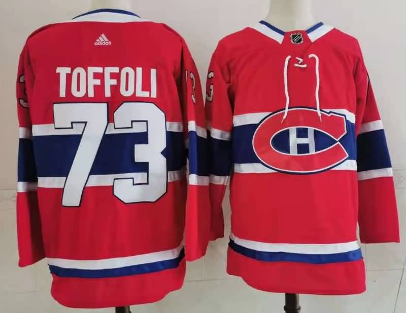 Montreal Canadiens TOFFOLI #73 Red NHL Jersey
