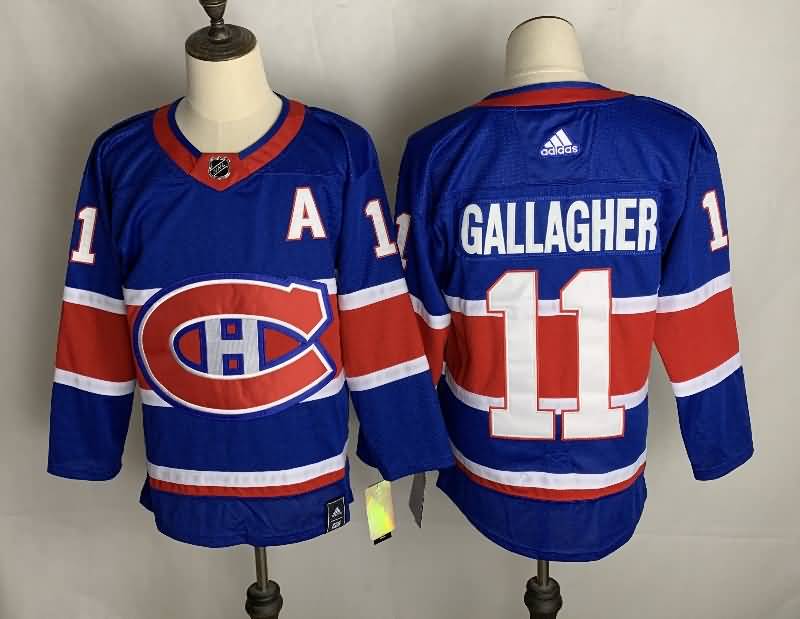 Montreal Canadiens GALLAGHER #11 Blue Classica NHL Jersey
