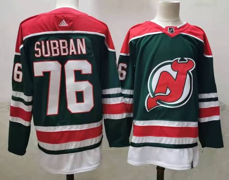New Jersey Devils SUBBAN #76 Green NHL Jersey
