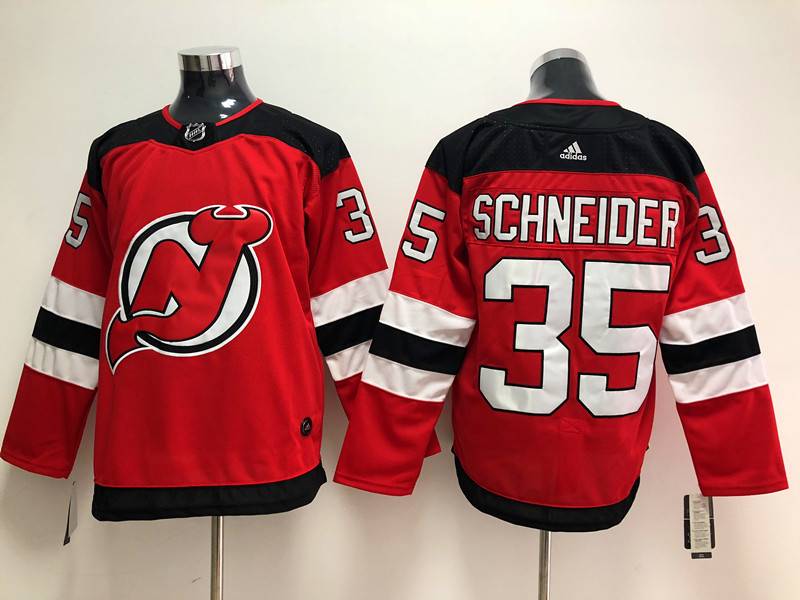 New Jersey Devils SCHNEIDER #35 Red NHL Jersey