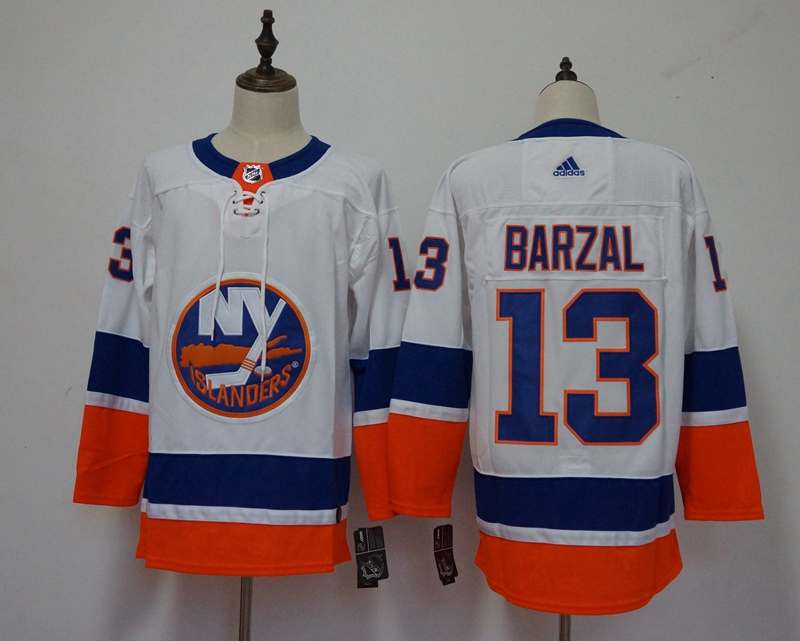 New York Islanders BARZAL #13 White NHL Jersey