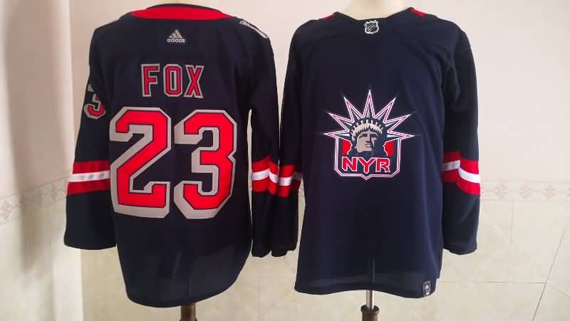 New York Rangers FOX #23 Dark Blue Classics NHL Jersey