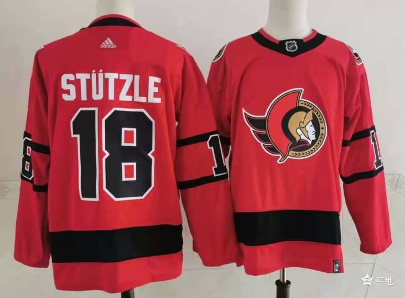 Ottawa Senators STUTZLE #18 Red NHL Jersey
