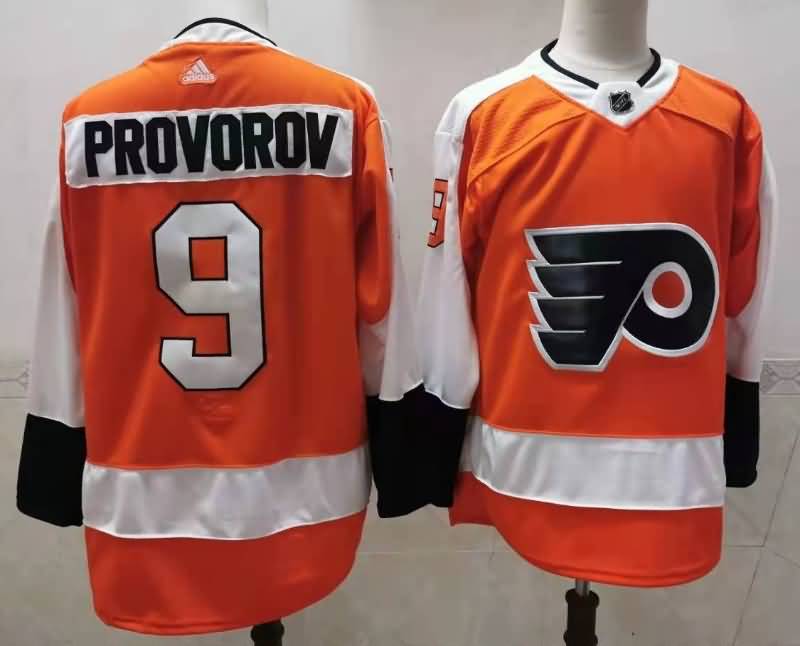 Philadelphia Flyers PROVOROV #9 Orange NHL Jersey 02