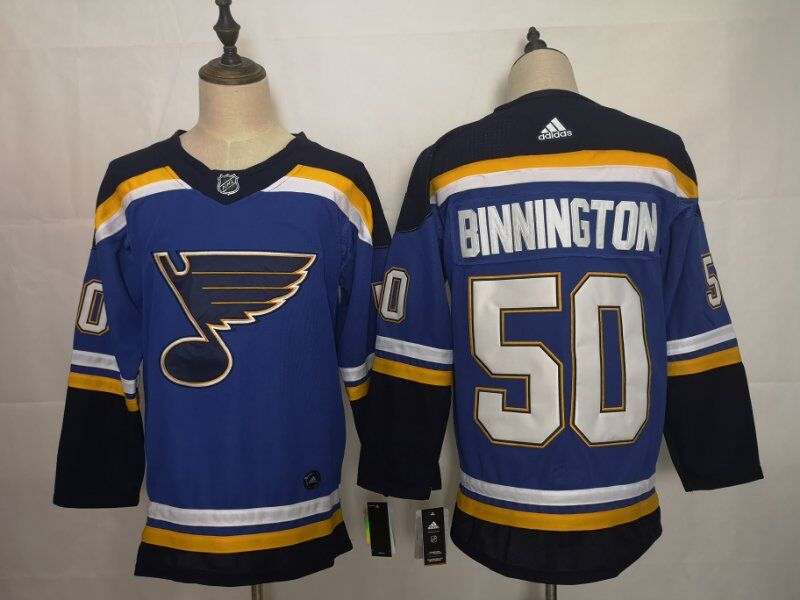 St Louis Blues BINNINGTON #50 Blue NHL Jersey