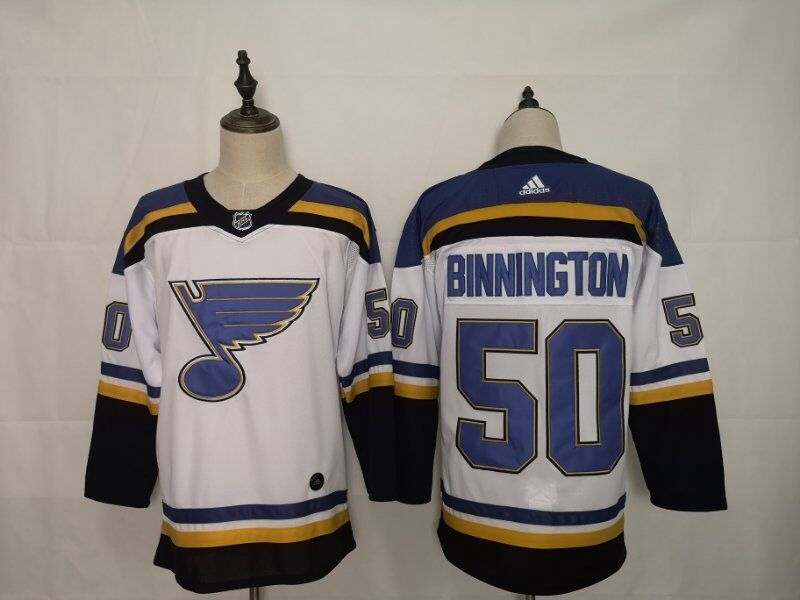 St Louis Blues BINNINGTON #50 White NHL Jersey