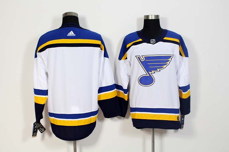 St Louis Blues Custom White NHL Jersey