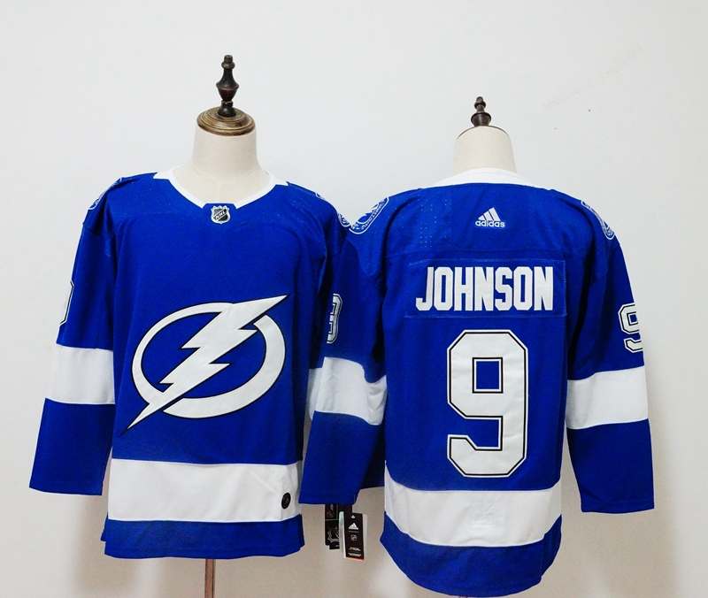 Tampa Bay Lightning JOHNSON #9 Blue NHL Jersey