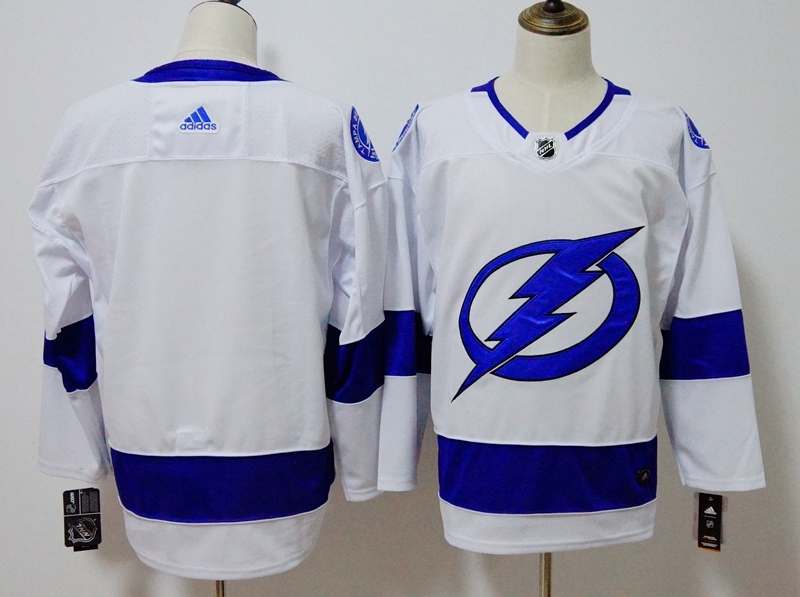 Tampa Bay Lightning Custom White NHL Jersey