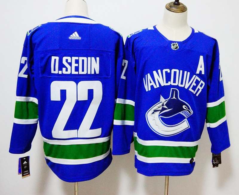 Vancouver Canucks OSEDIN #22 Blue NHL Jersey