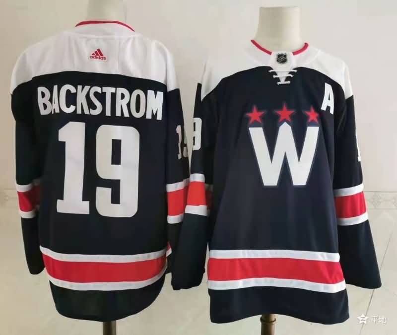 Washington Capitals BACKSTROM #19 Dark Blue NHL Jersey 02
