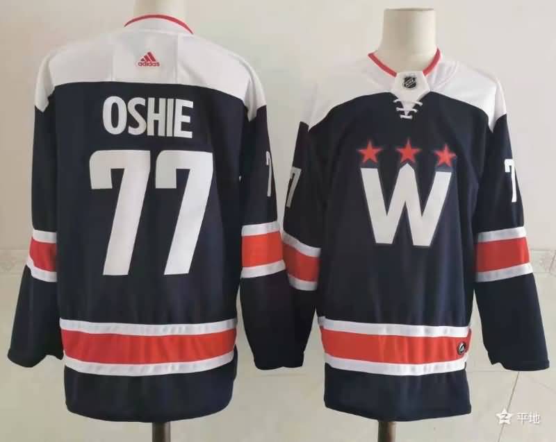Washington Capitals OSHIE #77 Dark Blue NHL Jersey 02