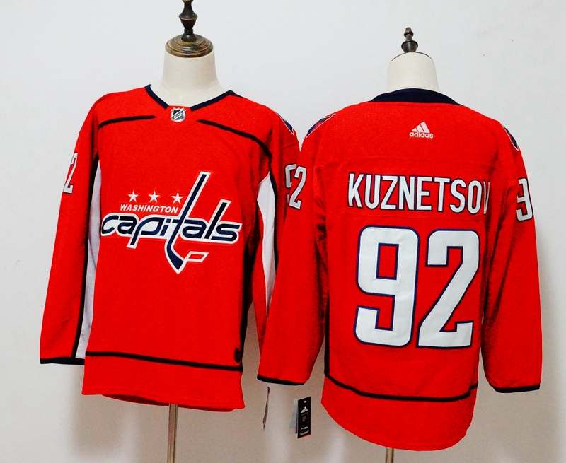 Washington Capitals KUZNETSOV #92 Red NHL Jersey