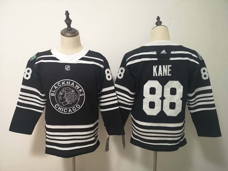 Chicago Blackhawks KANE #88 Black Women NHL Jersey