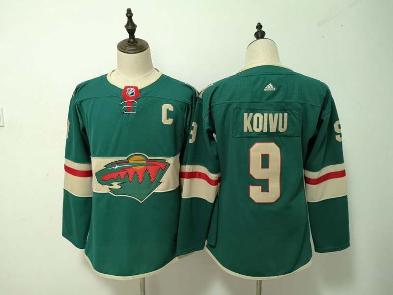 Minnesota Wild KOIVU #9 Green Women NHL Jersey