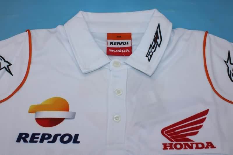 AAA(Thailand) Honda 2021 White Polo Soccer T-Shirt