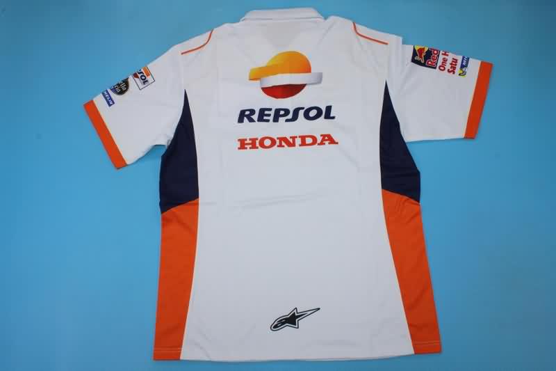 AAA(Thailand) Honda 2021 White Polo Soccer T-Shirt