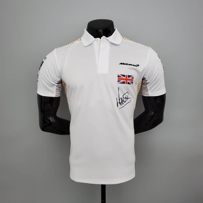 AAA(Thailand) Mclaren 2021 White Polo Soccer T-Shirt