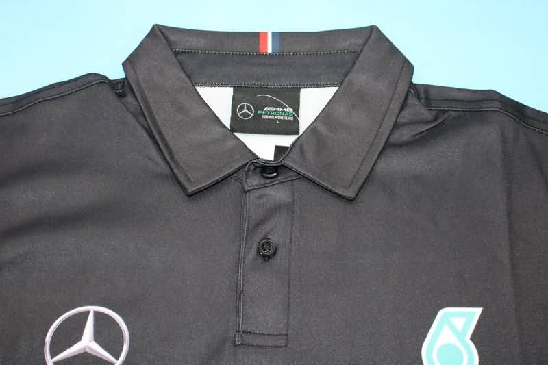 AAA(Thailand) Mercedes 2021 Black Polo Soccer T-Shirt