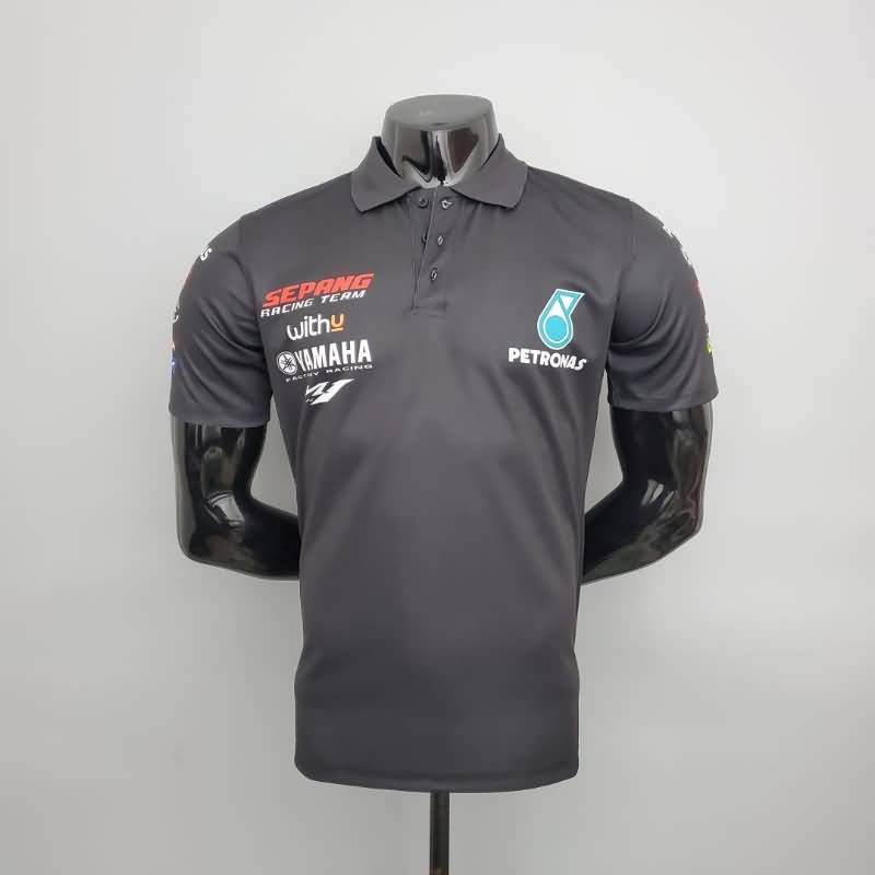 AAA(Thailand) Mercedes 2021 Black Polo Soccer T-Shirt 02