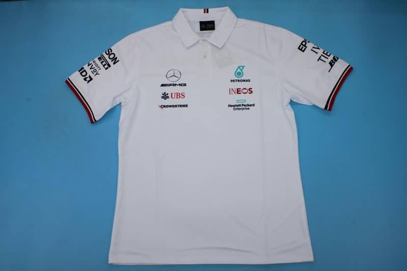AAA(Thailand) Mercedes 2021 White Polo Soccer T-Shirt