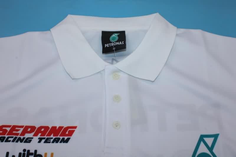 AAA(Thailand) Mercedes 2021 White Polo Soccer T-Shirt 02