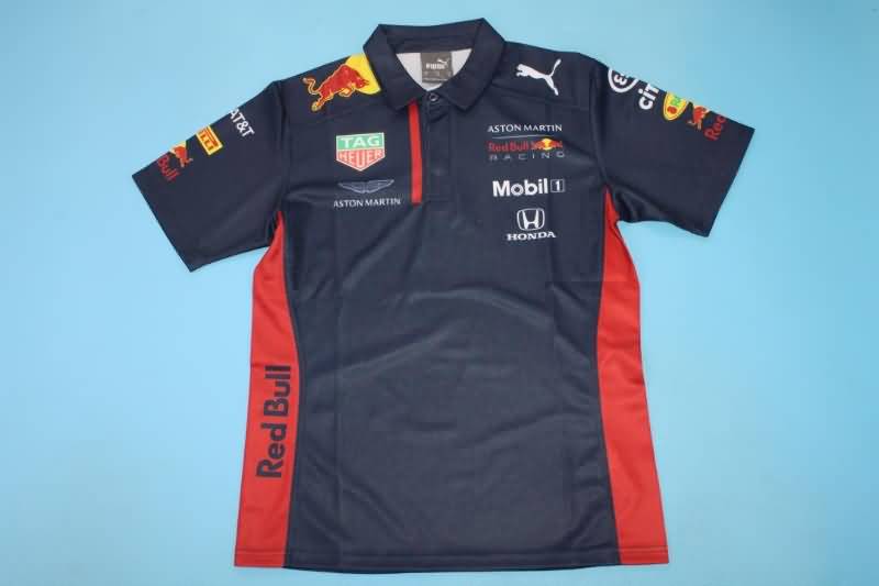 AAA(Thailand) Red Bull 2021 Black Polo Soccer T-Shirt