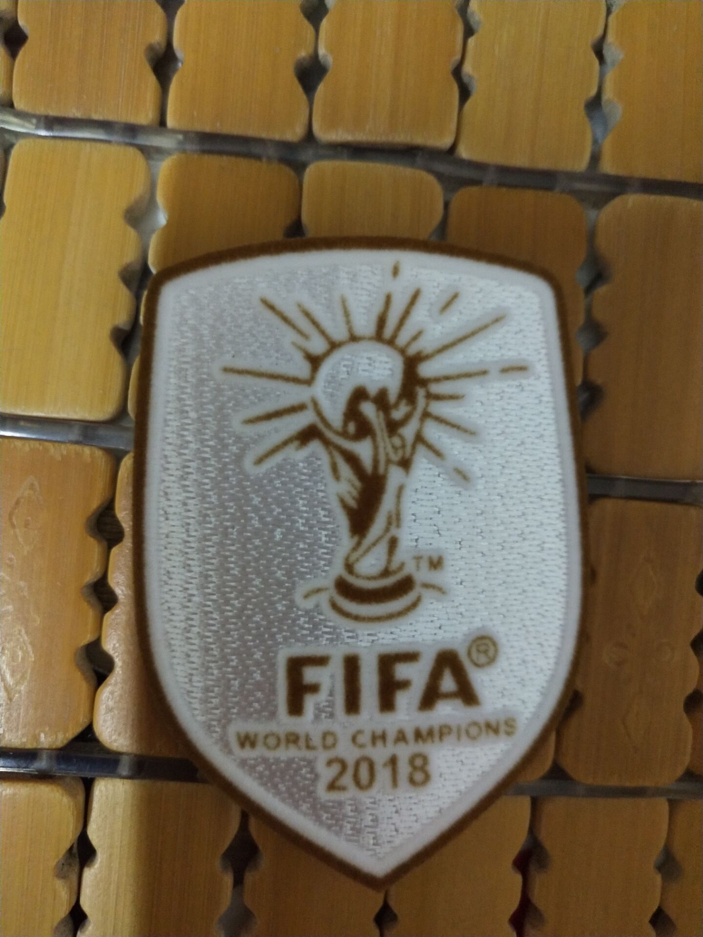 2018 World Cup Champion Patch - White
